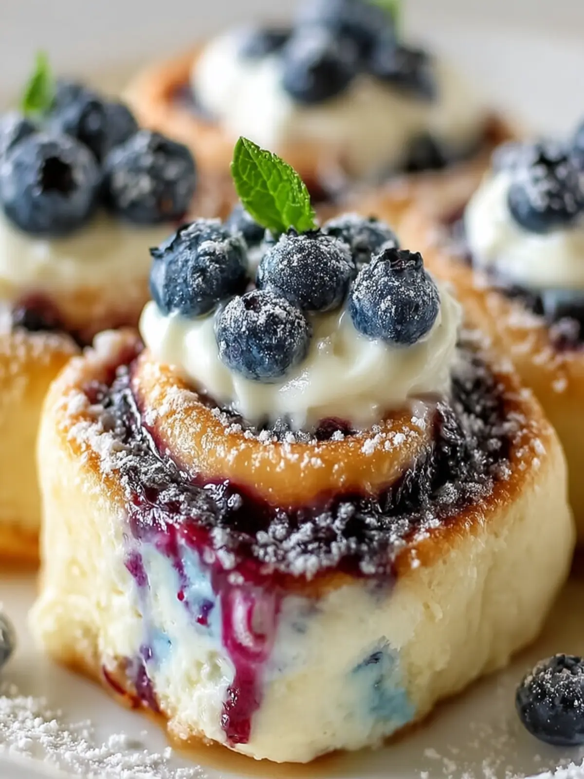 Blueberry Cream Cheese Rolls First Image