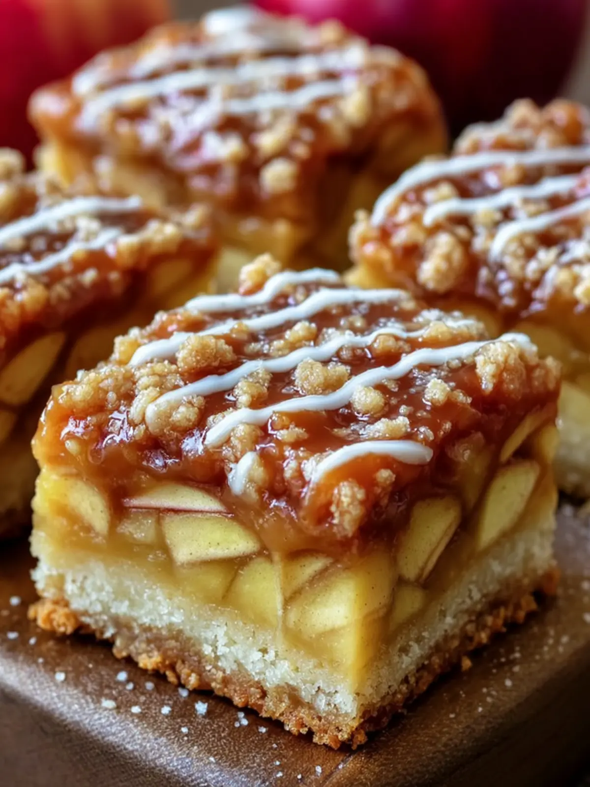 Caramel Apple Crumble Bars First Image