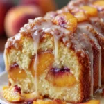 Peach Glazed Pound Cake First Image