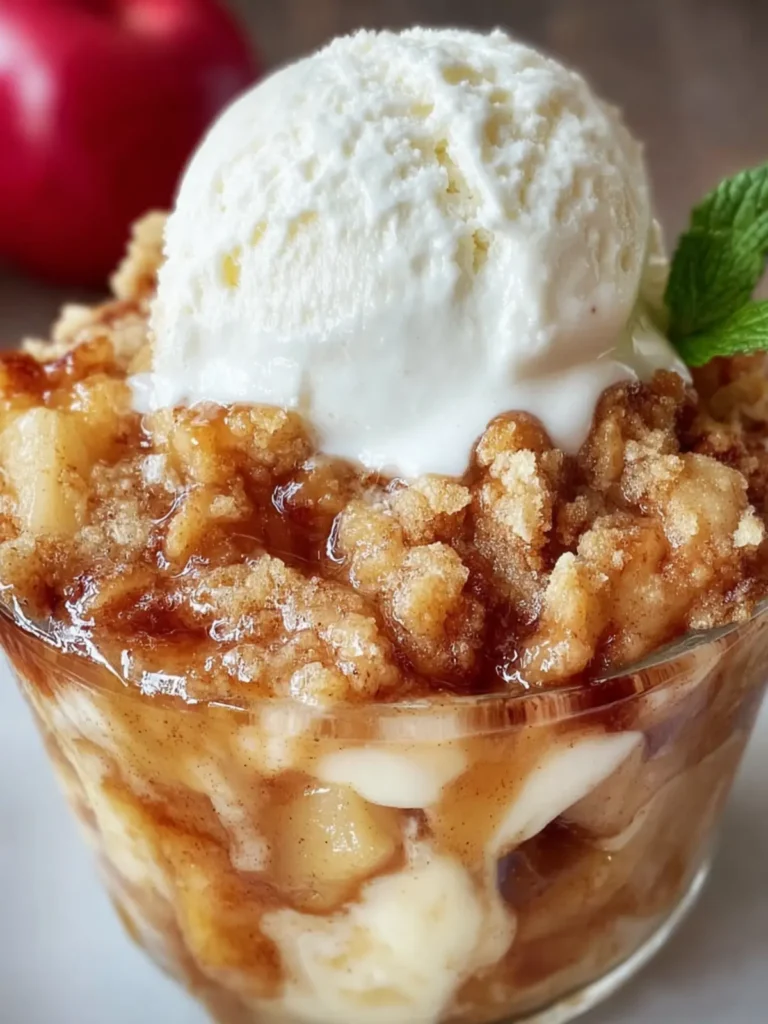 Warm Apple Crisp Dessert First Image