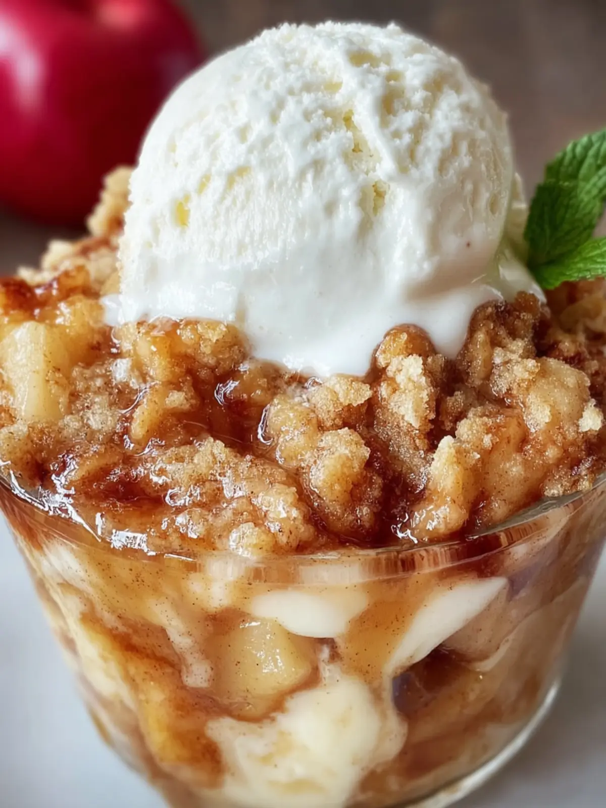 Warm Apple Crisp Dessert First Image
