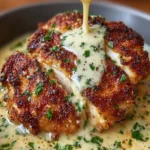 Crispy Chicken with Cream Sauce First Image