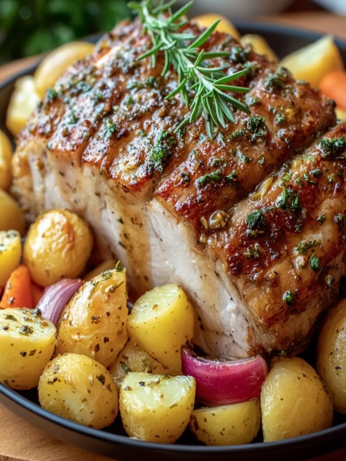 Herb Roasted Pork: Juicy Perfection with Colorful Veggies 8