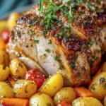 Herb-Roasted Pork with Vegetables First Image