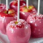 Pink Candy Coated Apples First Image