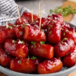 Slow Cooker Cranberry Little Smokies First Image