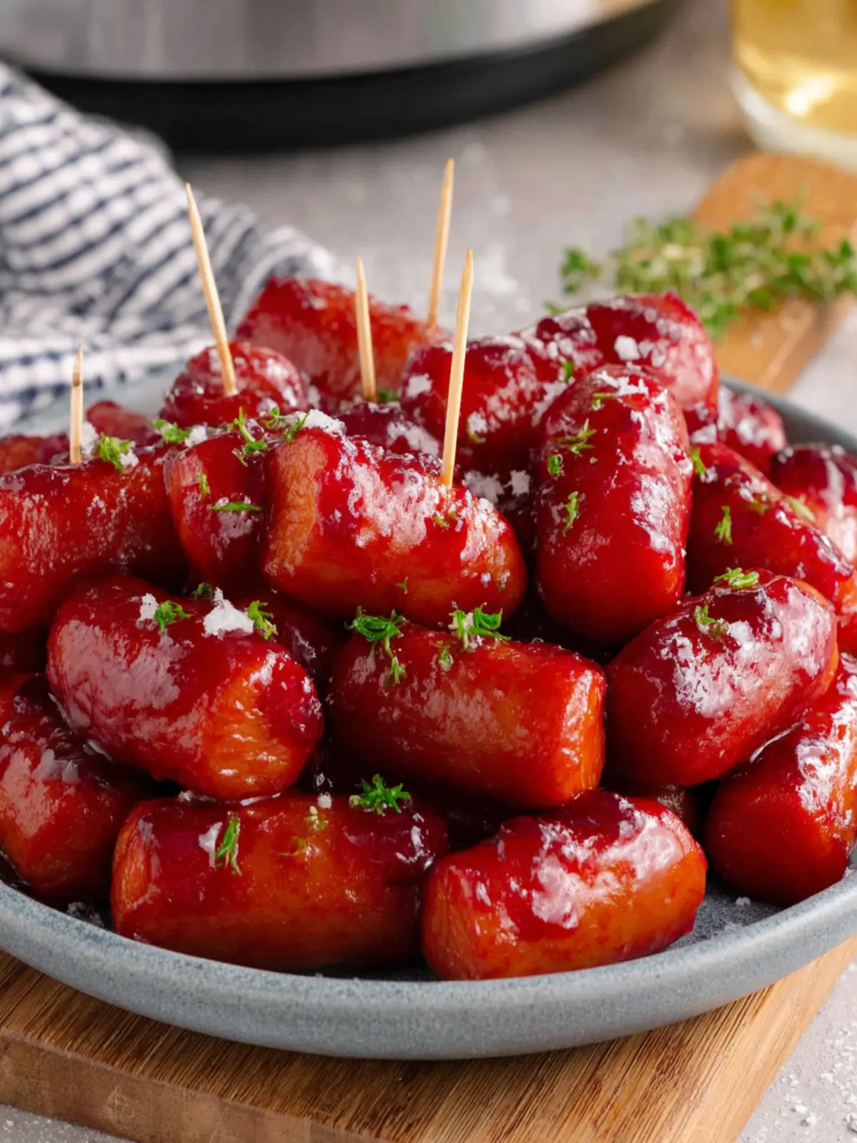 Slow Cooker Cranberry Little Smokies First Image