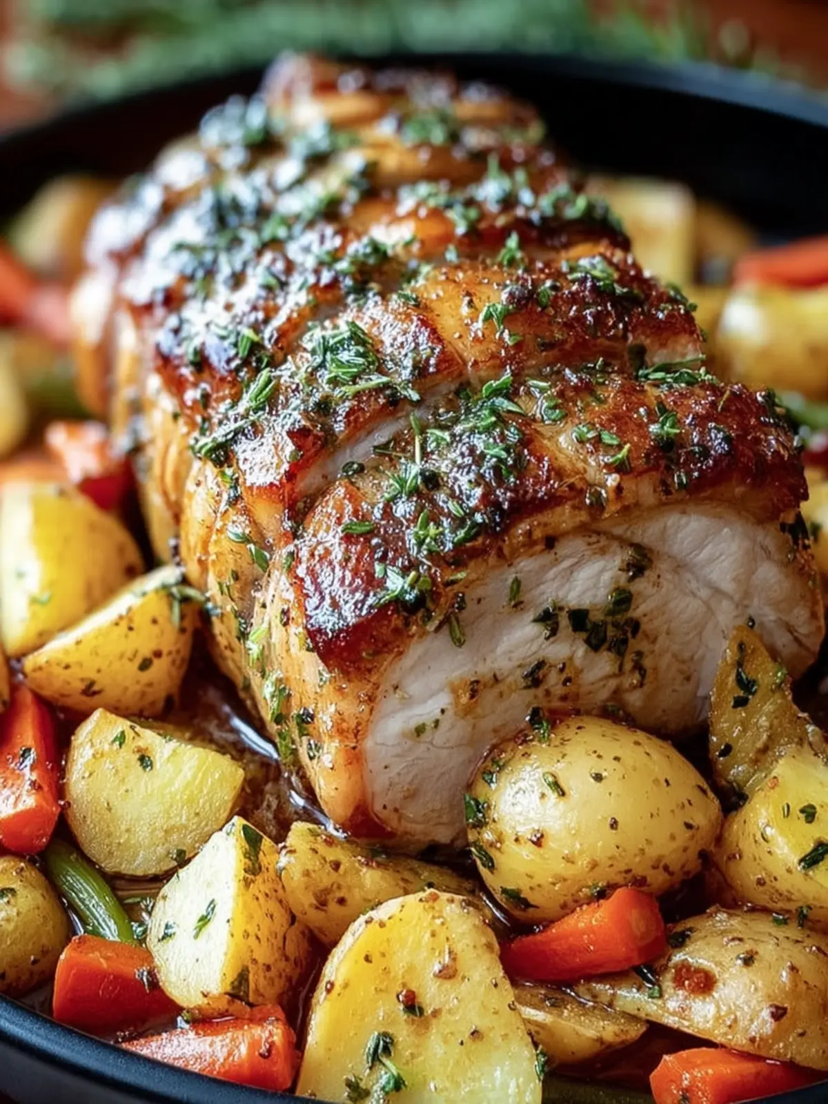 Herb Roasted Pork: Juicy Perfection with Colorful Veggies 6