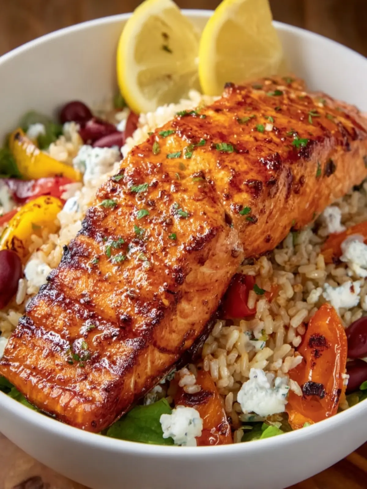 Grilled Lemon Herb Salmon Bowl First Image