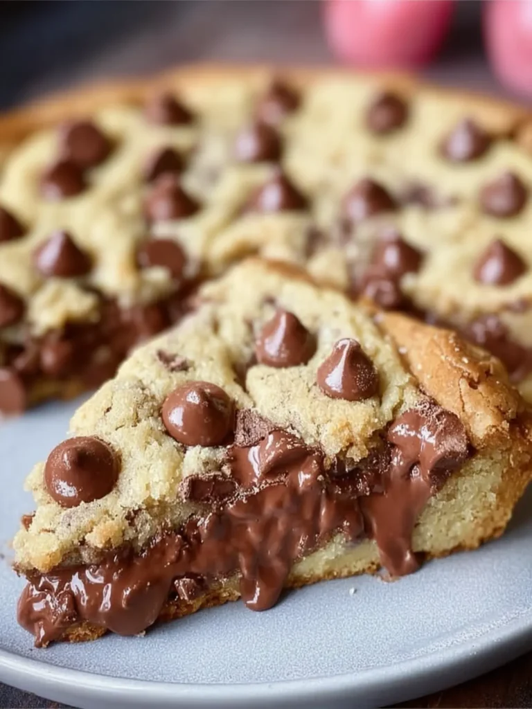 Gooey Chocolate Chip Cookie Pie First Image