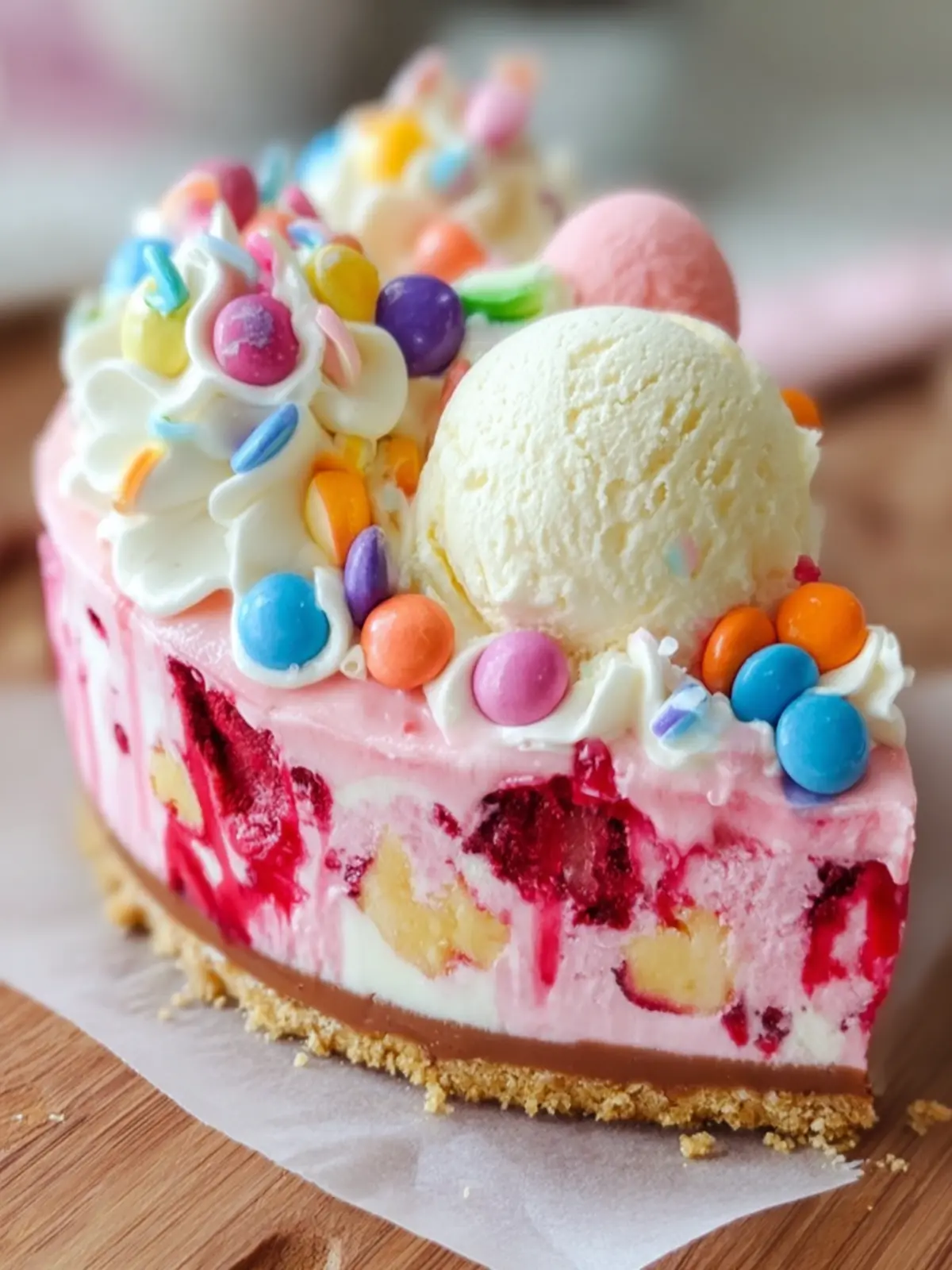 Colorful Candy Ice Cream Cake First Image