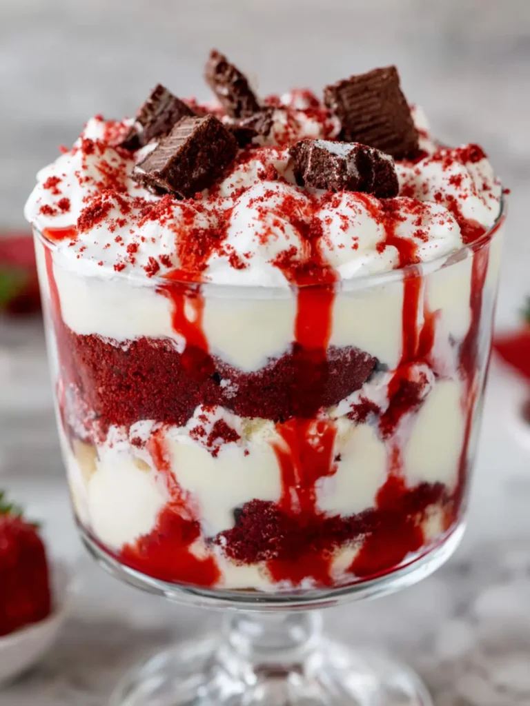 Red Velvet Trifle Dessert Delight First Image