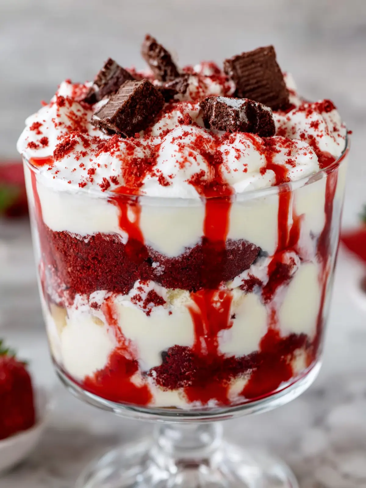 Red Velvet Trifle Dessert Delight First Image
