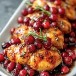 Balsamic Glazed Cranberry Chicken First Image