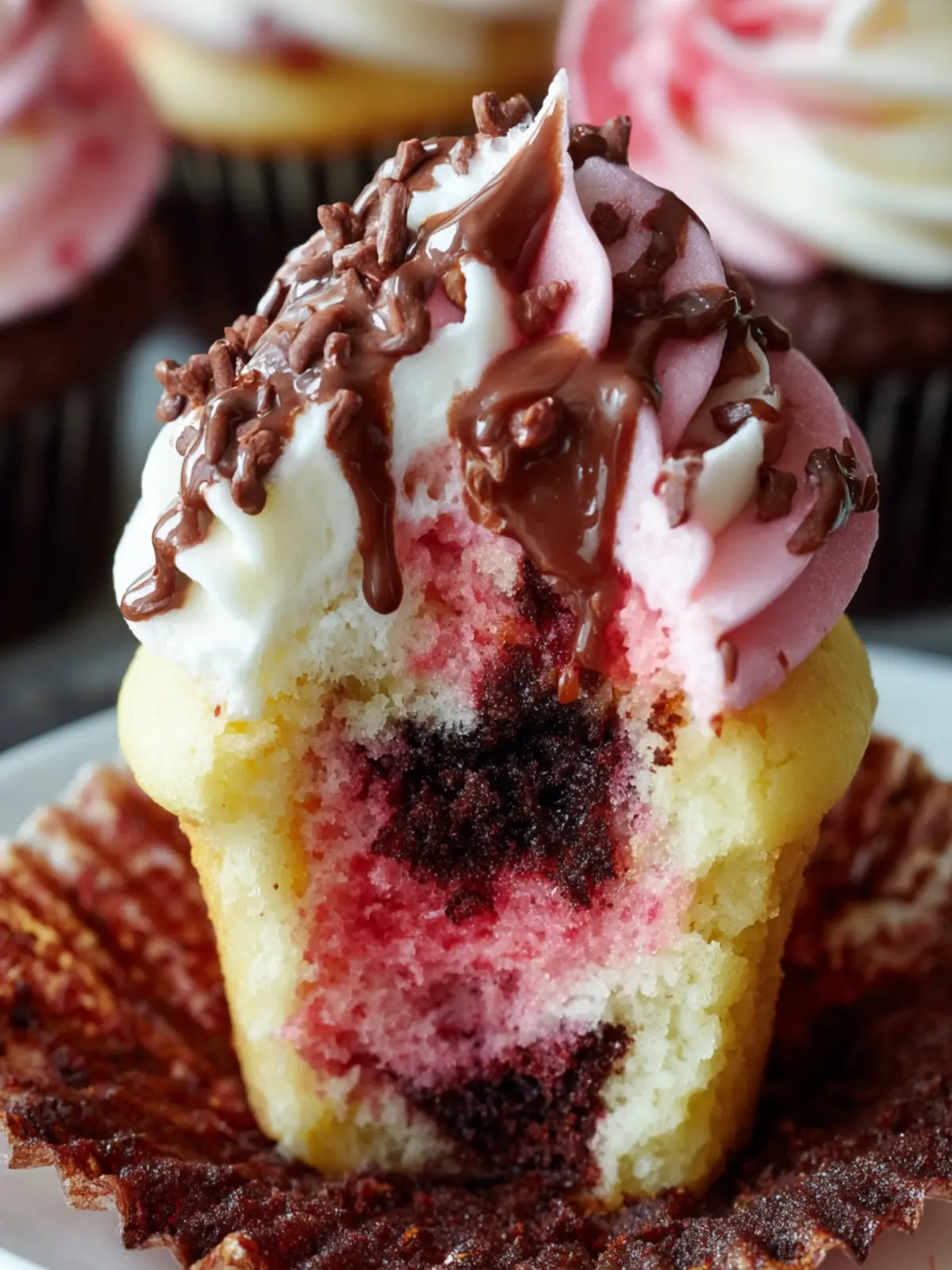Chocolate Strawberry Swirl Cupcakes: Irresistibly Sweet Bliss 8 ypr572ziqrdzqtcifv25