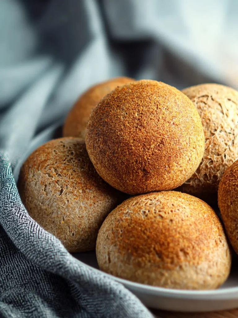 Keto Vegan Bread Rolls (gluten-free, grain-free & with nut-free option) First Image