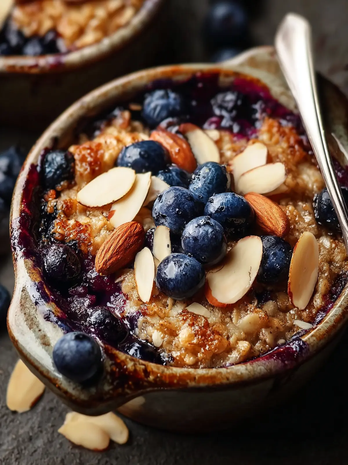 Baked Oats with Blueberries and Almonds: A Deliciously Easy Recipe First Image