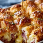 Ham and Cheese Croissant Bake : Buttery, Golden & Crowd-Pleasing First Image