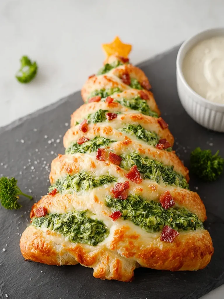 Spinach Dip Christmas Tree First Image
