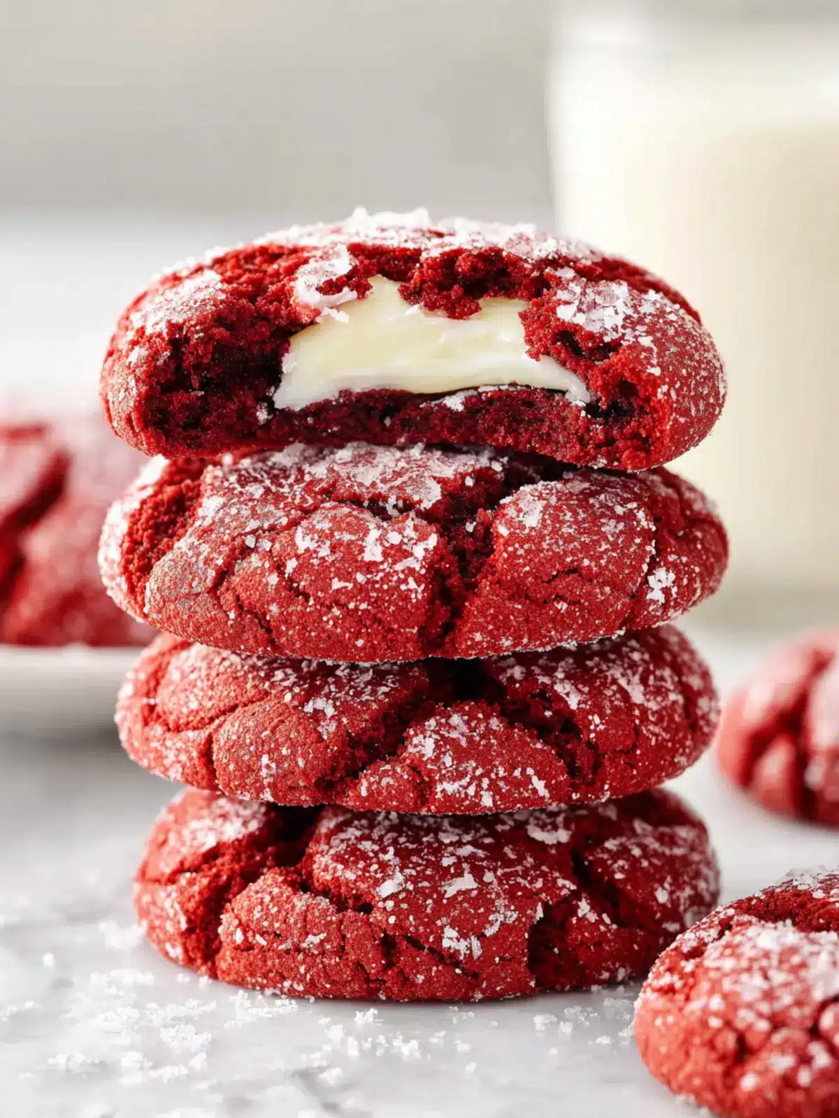 Red Velvet Crinkle Cookies: Irresistibly Chewy Bliss 8