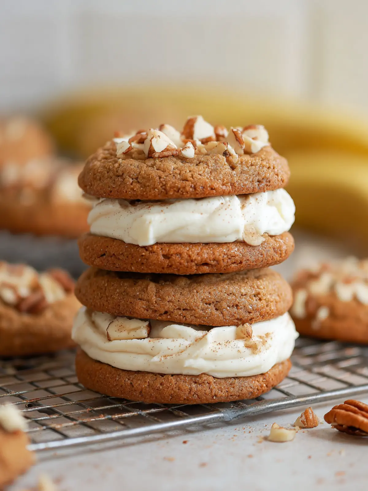 Banana Pudding Stuffed Cookies (Gluten-Free, Dairy-Free Option) First Image