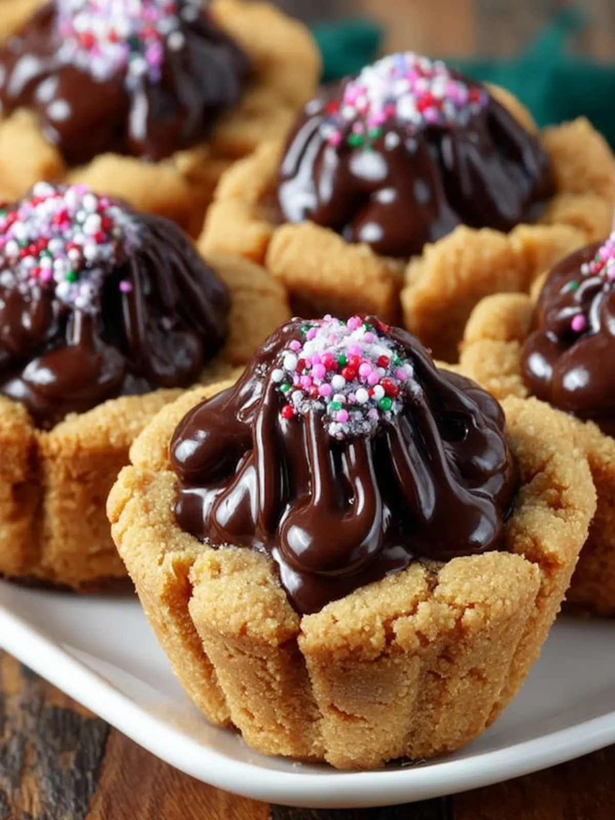Peanut Butter Cookie Cups with Chocolate Ganache: Pure Indulgence 8