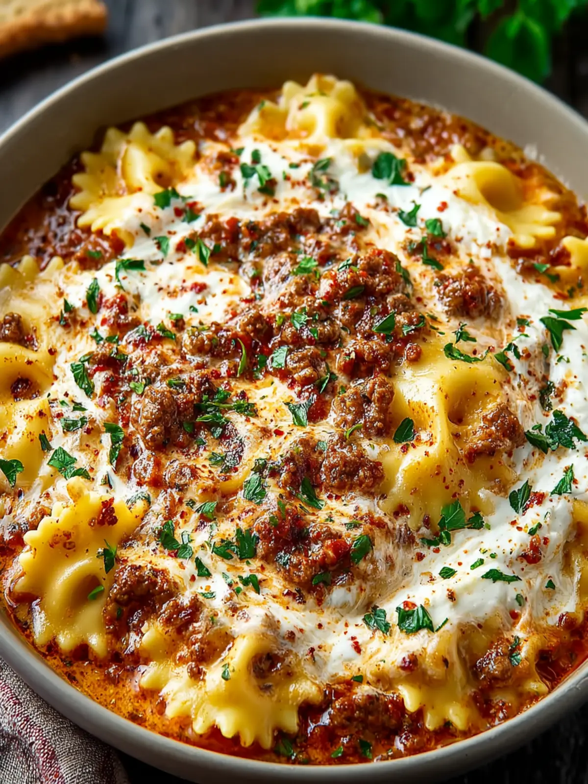 Easy Creamy Lasagna Soup First Image