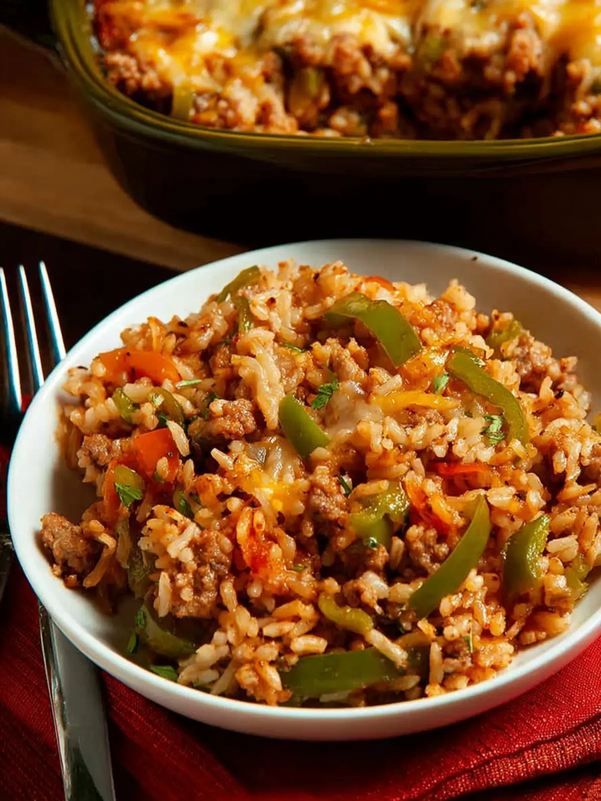 Brown Rice Casserole with Sausage and Peppers: A Cozy Delight 8