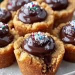 Peanut Butter Cookie Cups with Chocolate Ganache First Image