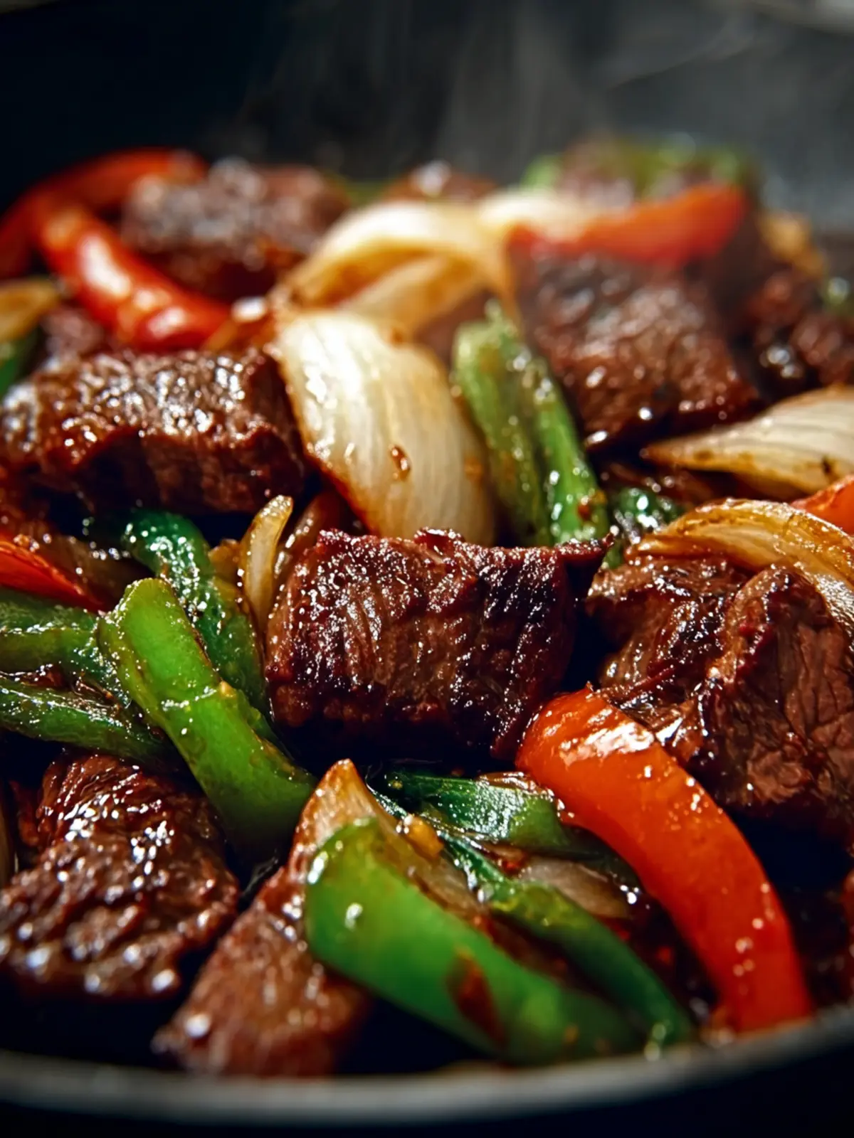 Sizzling Chinese Pepper Steak with Onions: Try this Easy Recipe! First Image