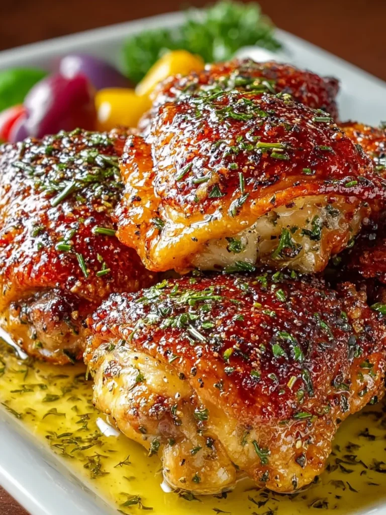 Crispy and Juicy Baked Chicken Thighs First Image