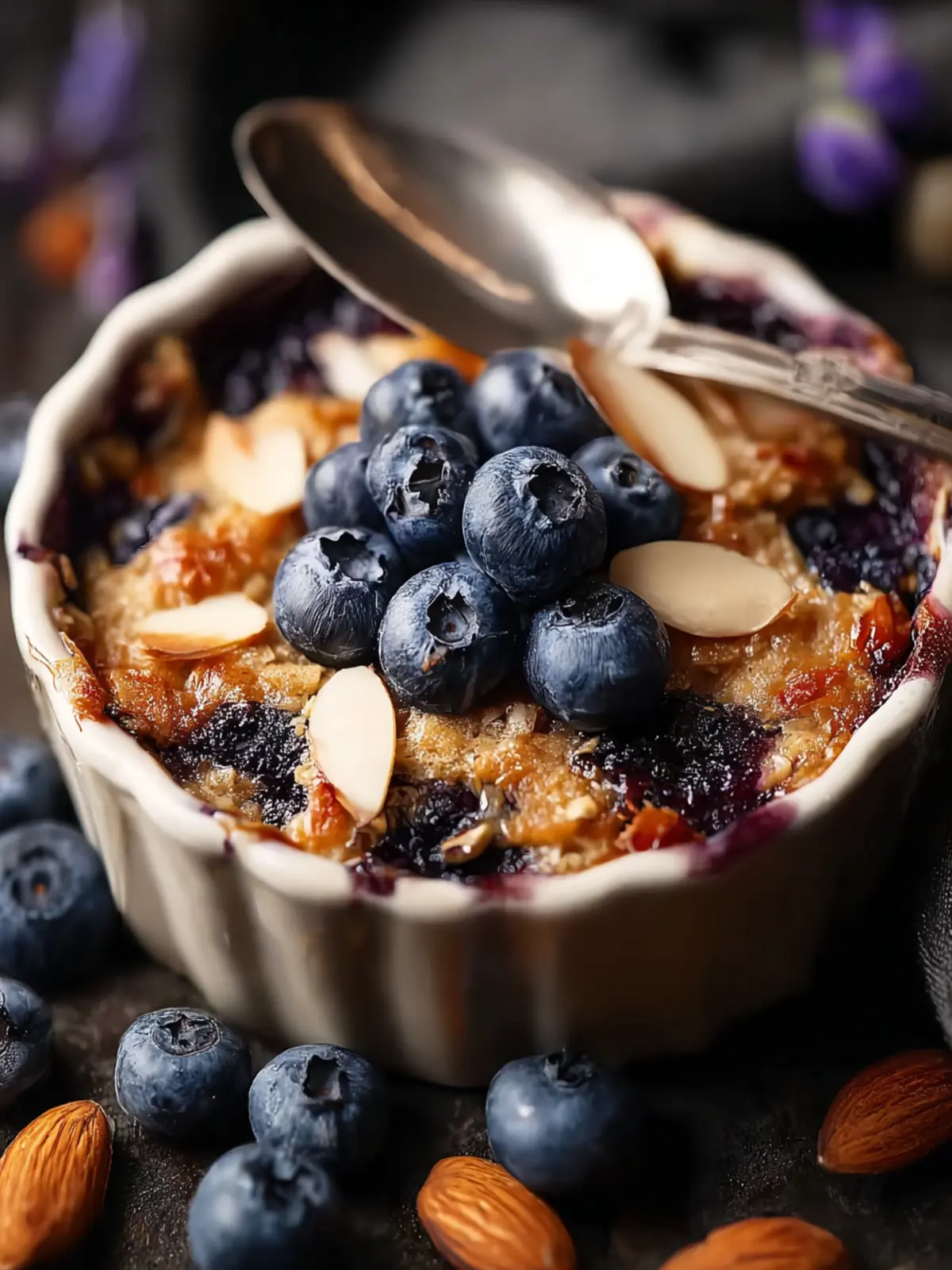 Baked Oats with Blueberries and Almonds: Irresistibly Easy Delight 8