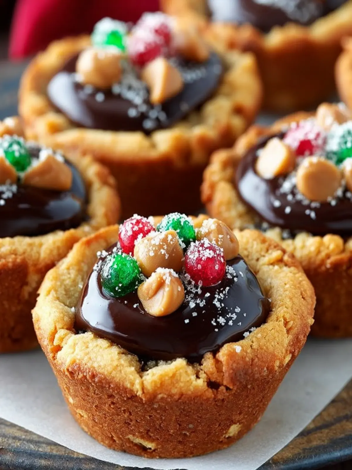 Peanut Butter Cookie Cups with Chocolate Ganache: Pure Indulgence 6