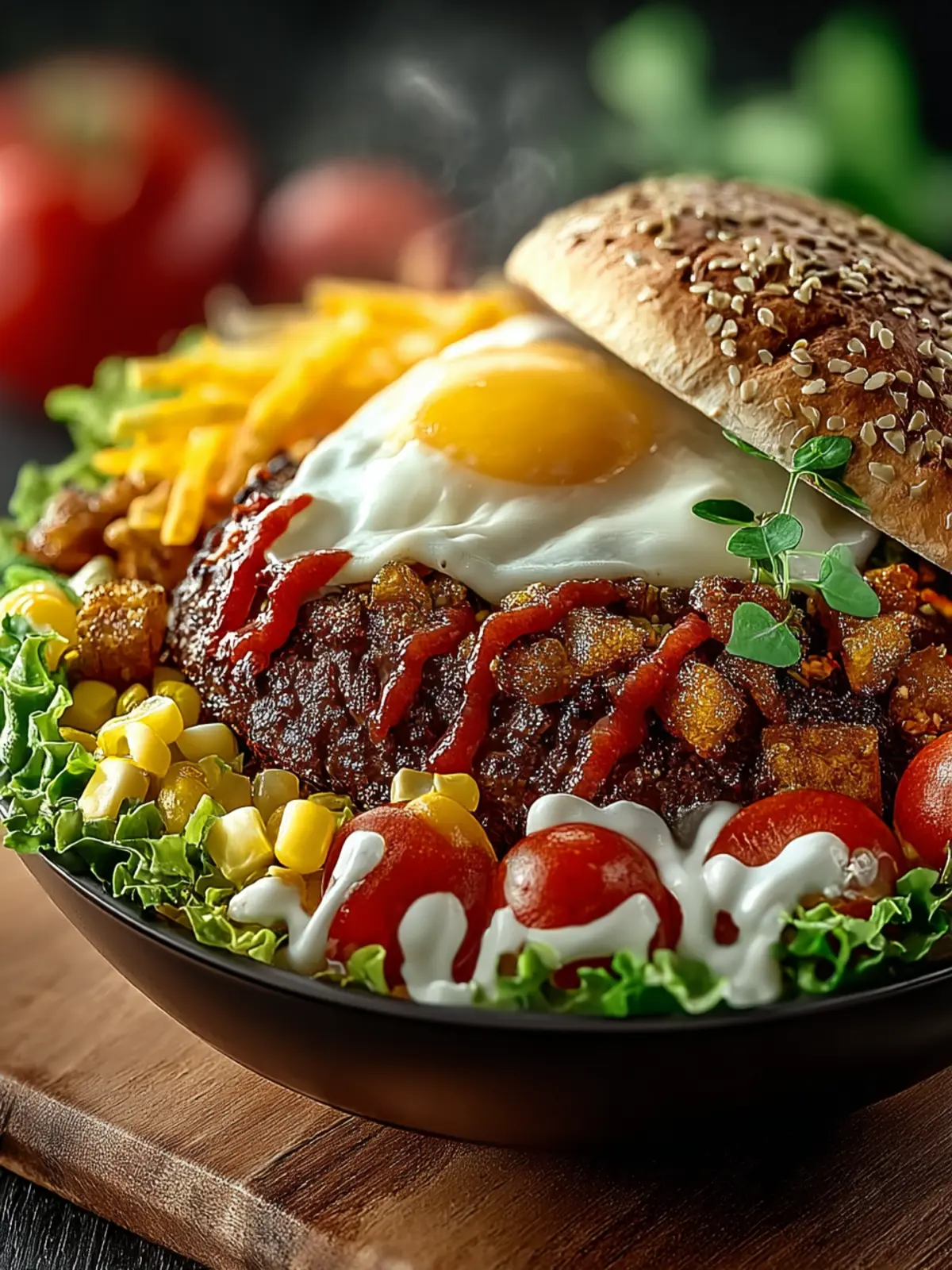 Loaded Burger Bowls First Image