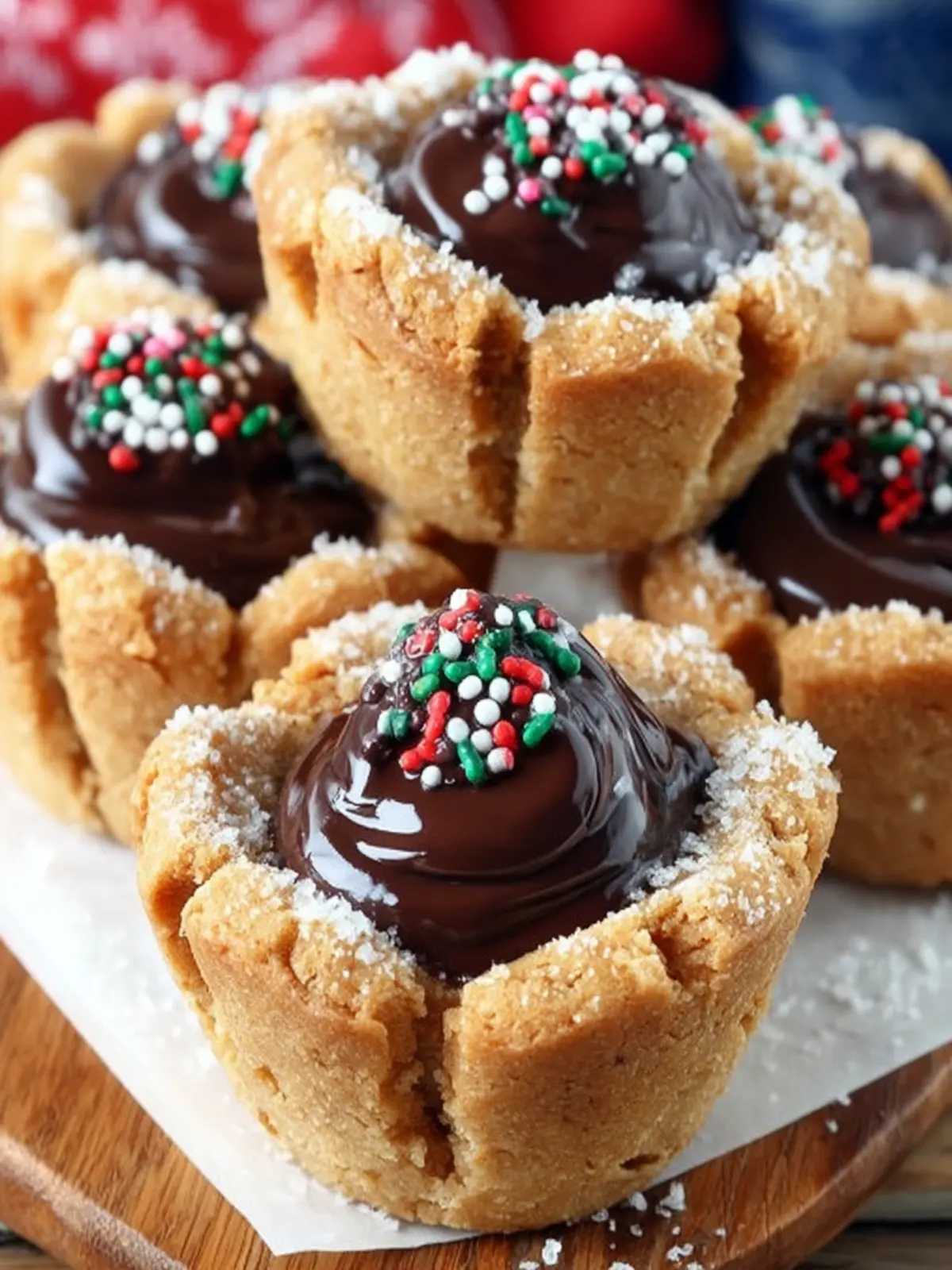 Peanut Butter Cookie Cups with Chocolate Ganache: Pure Indulgence 7 zfwaeddiu94cswbldom9