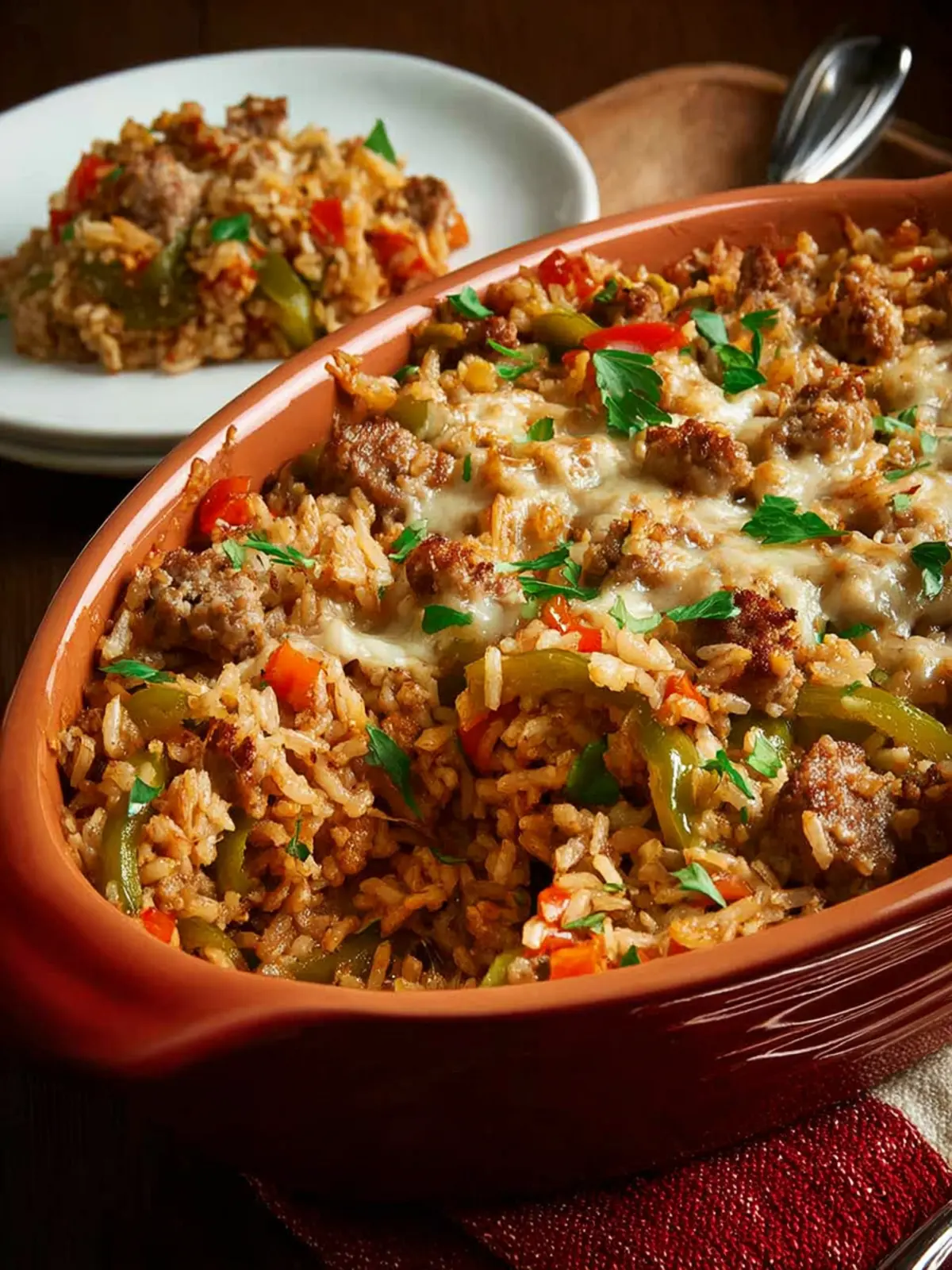Brown Rice Casserole with Sausage and Peppers: A Cozy Delight 6