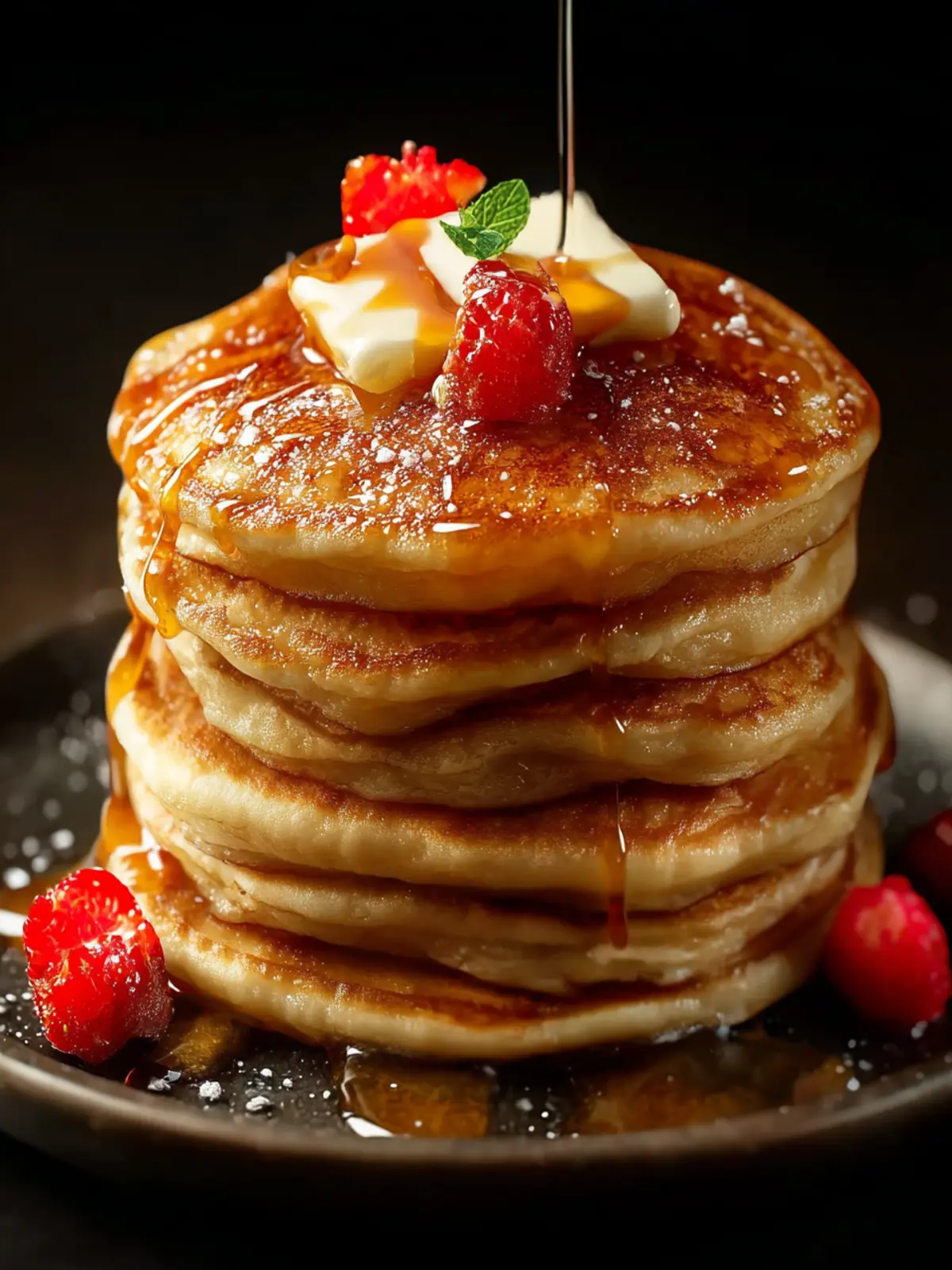 Fluffy Brown Sugar Pancakes First Image