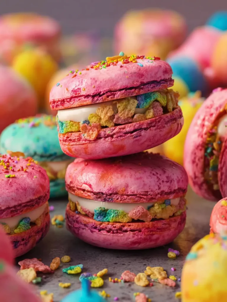 Fruity Pebbles Macarons First Image