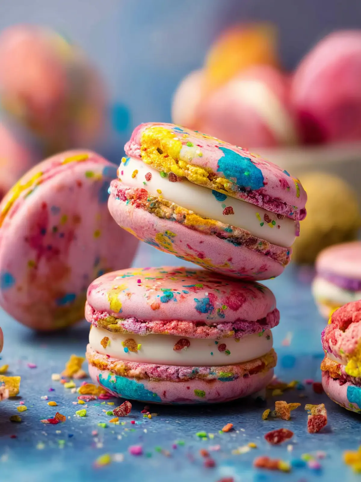 Fruity Pebbles Macarons Second Image pdvufk