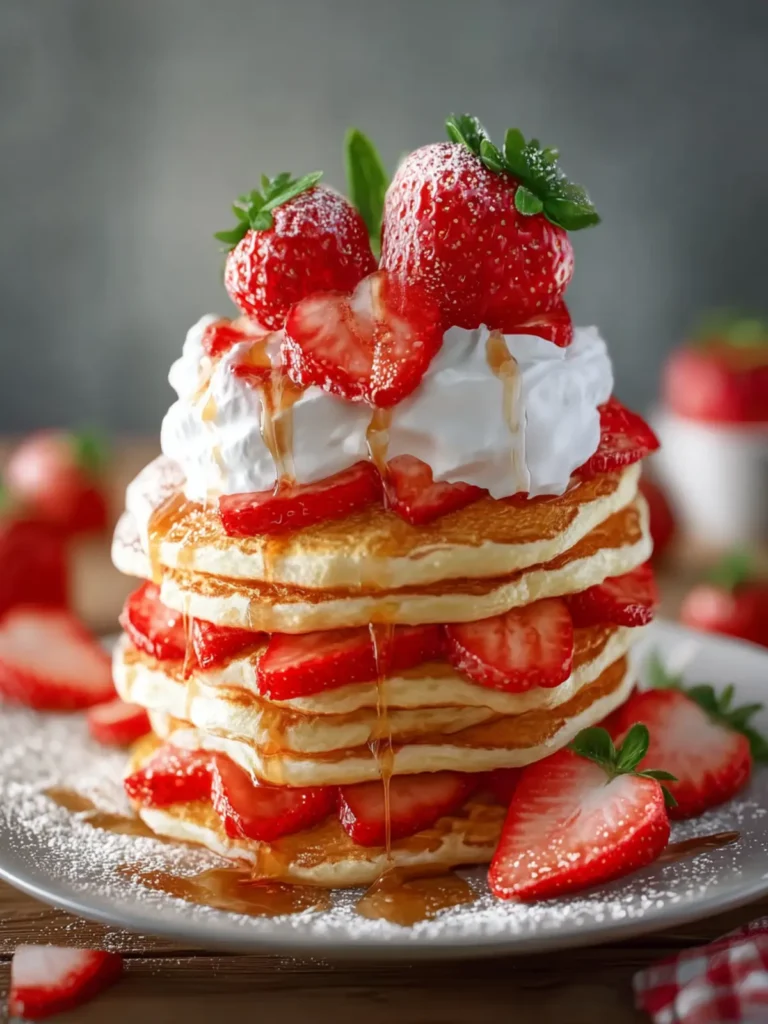Strawberry Pancake Stack First Image