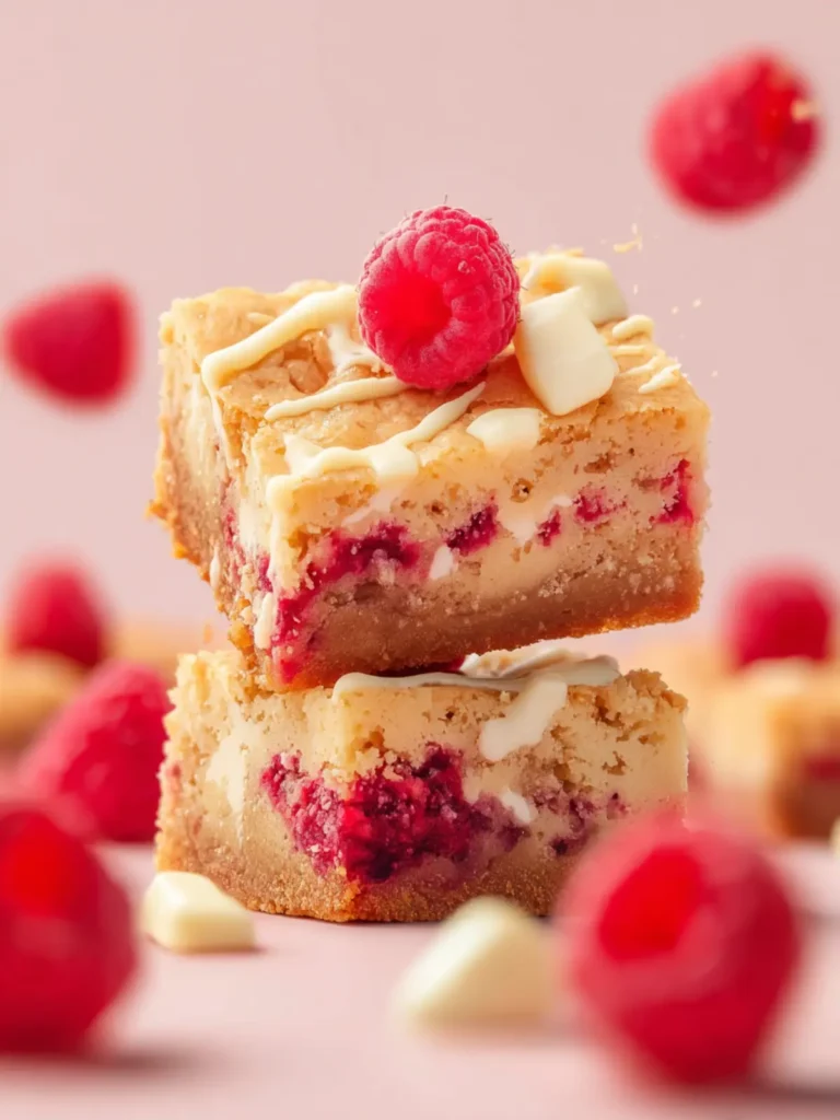 White Chocolate Raspberry Blondies First Image