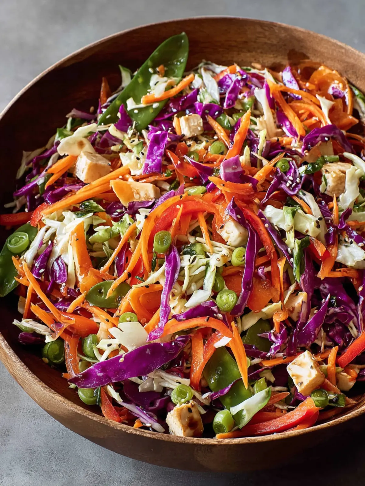 Asian Crunch Salad with Ginger Dressing: Easy Meal Prep Delight 6