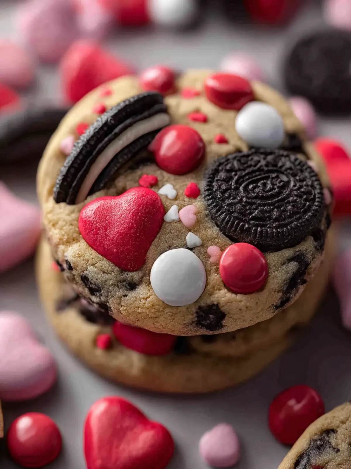 The Best Valentine’s Day Oreo m&m’s Cookies First Image