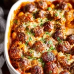 Dump and Bake Meatball Casserole First Image