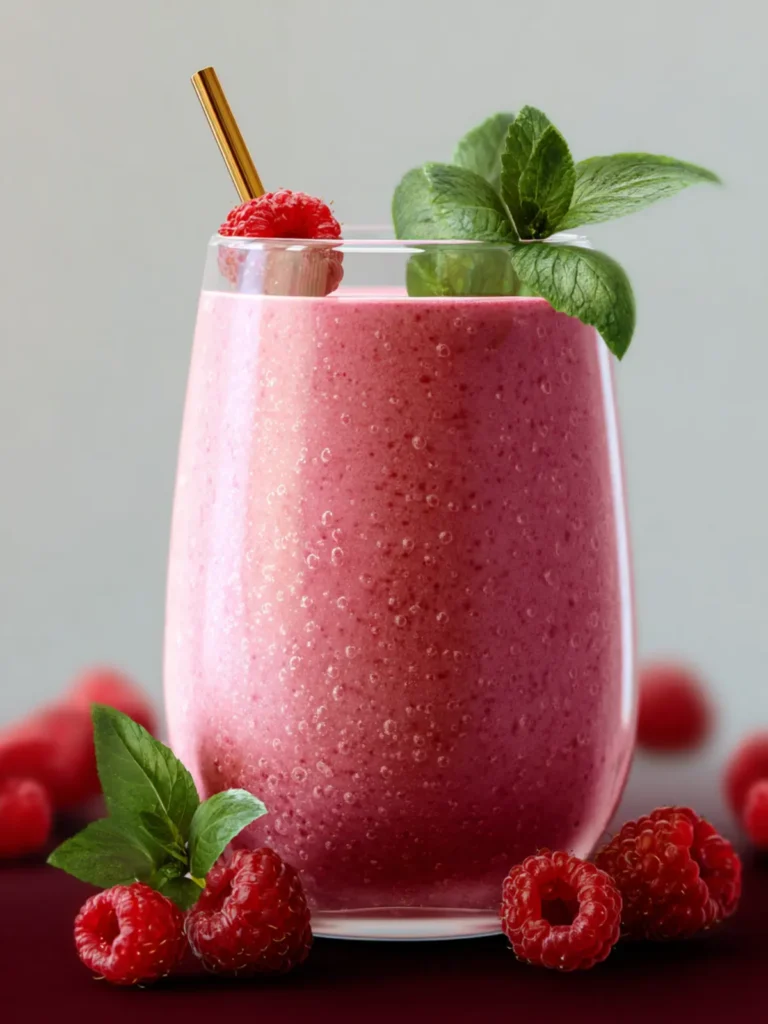 Raspberry Smoothie (High Protein, Low Carb) First Image