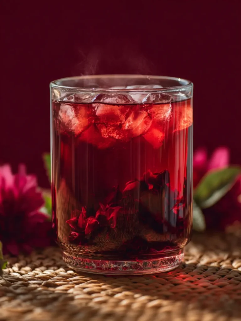 ROSEBUD HIBISCUS TEA recipe (with mood benefits) First Image