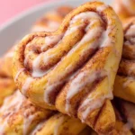 Heart Shaped Cinnamon Rolls with Refrigerated Dough First Image