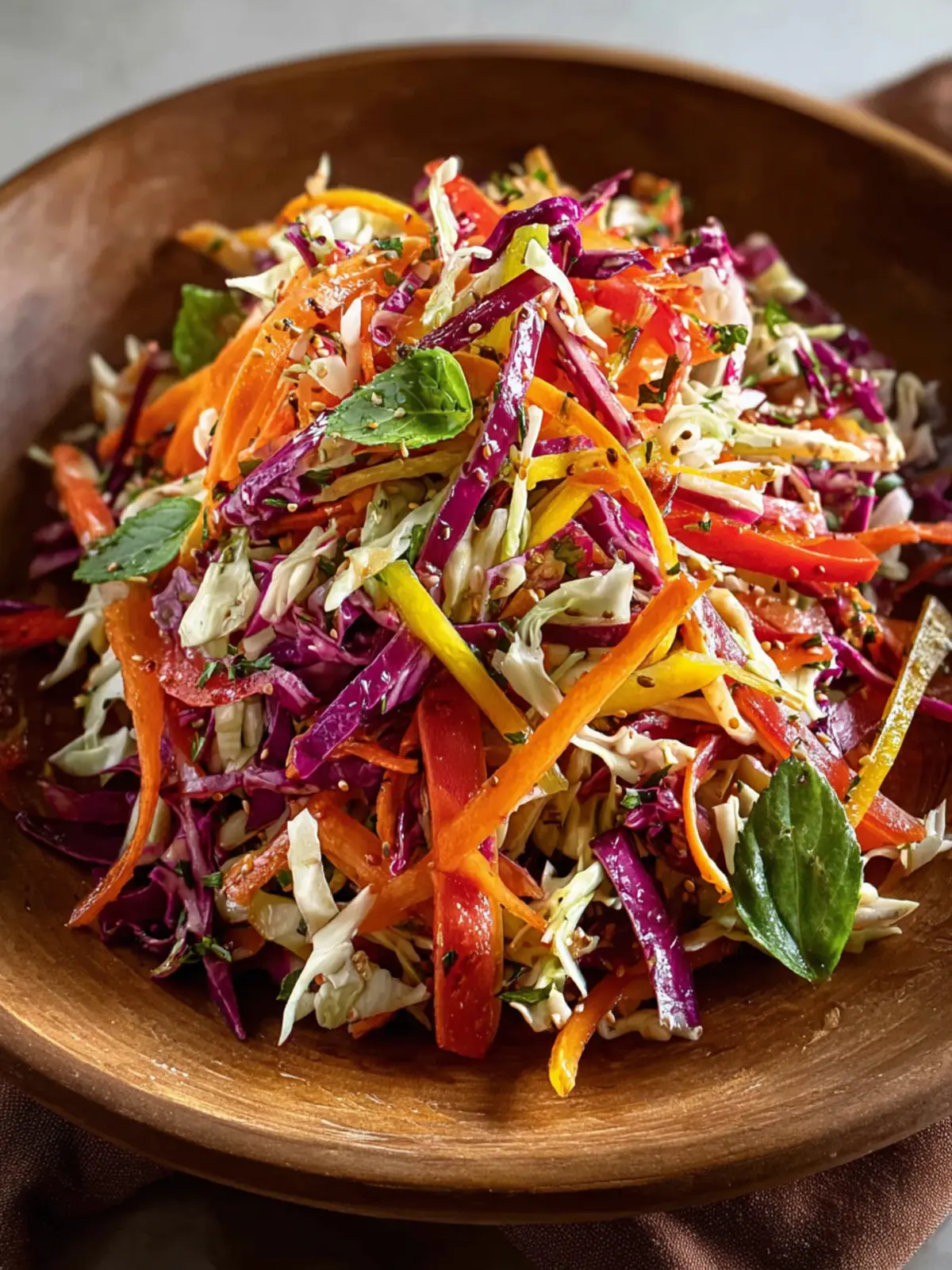 Asian Crunch Salad with Ginger Dressing (Meal Prep) First Image