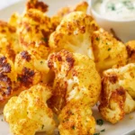 Roasted Cauliflower with Creamy Parmesan Dip (Easy & Crispy) First Image