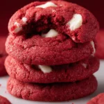 Quick and Easy Red Velvet Cookies Made with Cake Mix First Image